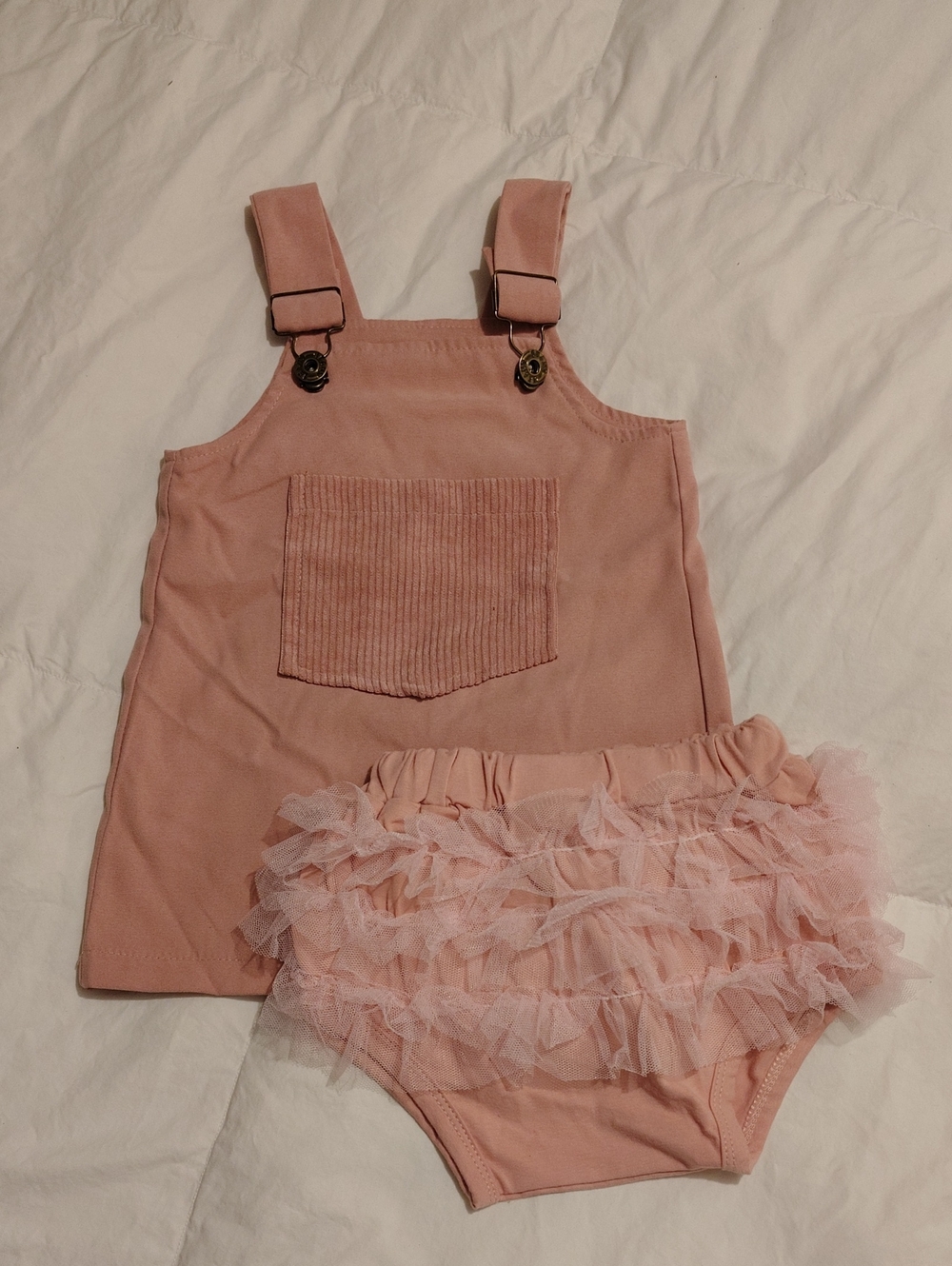 Pink Toddler Ruffle Bloomers & Pinafore Set